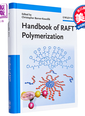 现货 断裂链转移聚合手册 Handbook Of Raft Polymerization 英文原版  Barner Kowollik 材料科学应用 化学【中商原版】