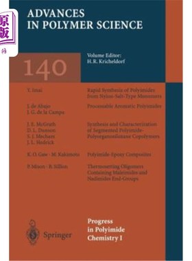 海外直订Progress in Polyimide Chemistry I