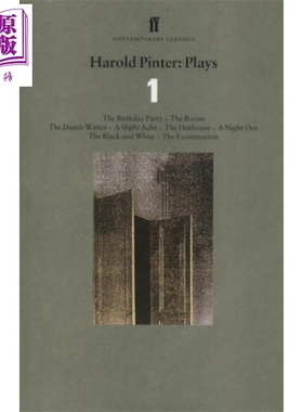 预售 哈罗德品特戏剧合集1 诺贝尔文学家得主作品 英文原版 Harold Pinter Plays 1 Contemporary Classics Harold Pinter【中商原