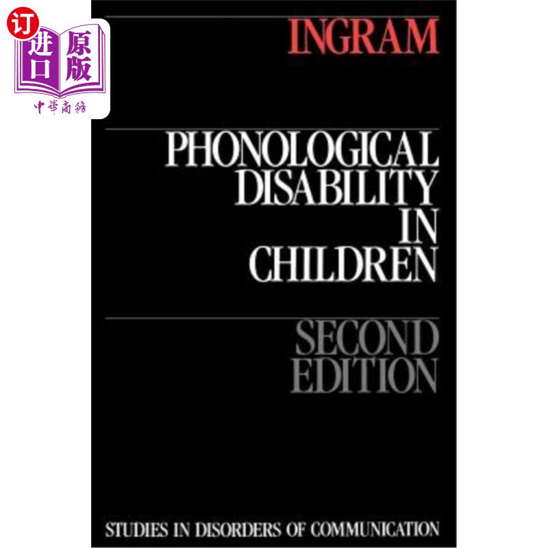 海外直订医药图书Phonological Disability in Children 儿童语音障碍