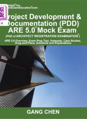 海外直订Project Development & Documentation (PDD) ARE 5.0 Mock Exam (Architect Registrat 项目开发与文档（PD