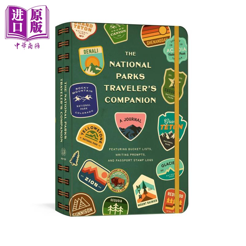 国家公园旅行伴侣 日志 清单 写作提示与护照印章记录 The National Parks Travelers Companion 英文原版 【中商原版】