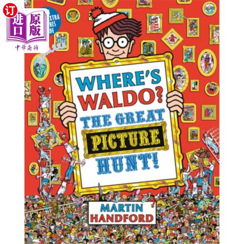 海外直订Where's Waldo? the Great Picture Hunt! 沃尔多在哪里?大图片搜寻!