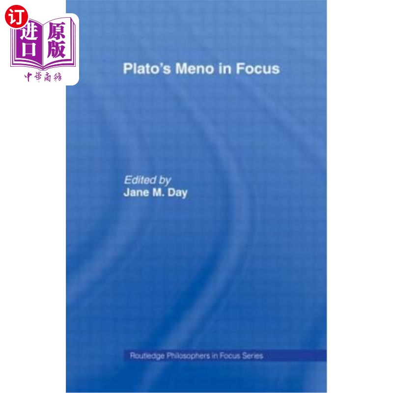 海外直订Plato's Meno in Focus 柏拉图的“焦点较少”