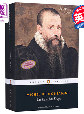 预售 【中商原版】The Complete Essays By Montaigne 蒙田随笔英文原版 企鹅经典