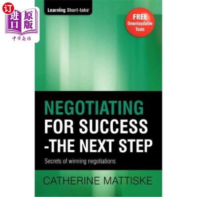 海外直订Negotiating for Success - The Next Step 为成功而谈判-下一步