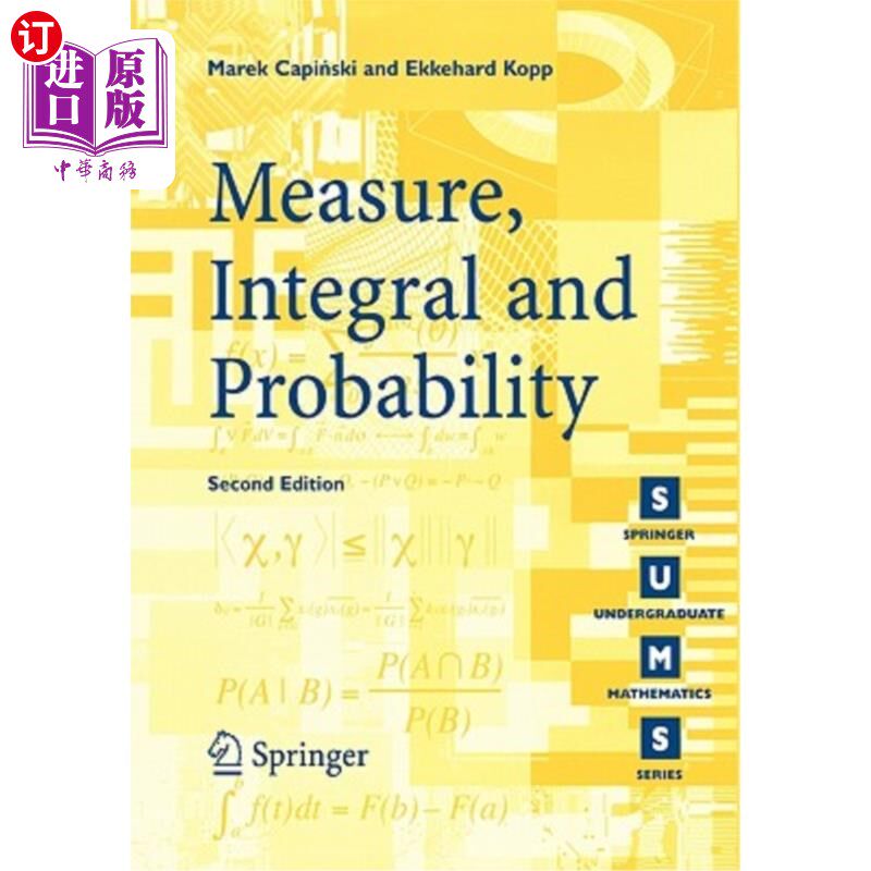 海外直订Measure, Integral and Probability 测度、积分与概率