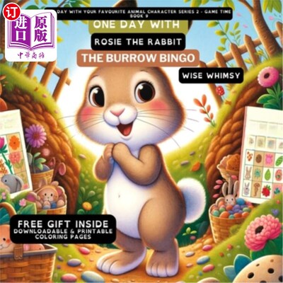 海外直订One Day With Rosie the Rabbit: The Burrow Bingo 兔子罗西的一天：洞穴宾果