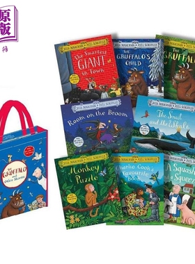 Julia Donaldson 8-book Pack 朱莉娅·唐纳森故事包 8册 英文原版进口图书 儿童文学故事哄睡读物全彩 3-7岁【中商原版】