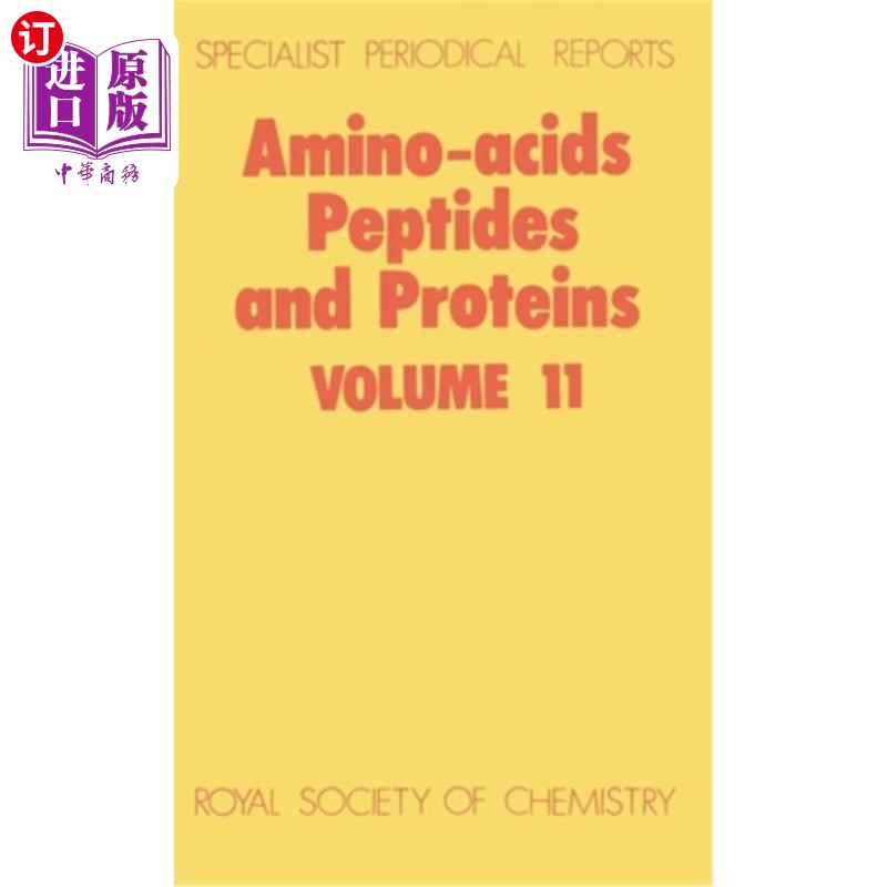 海外直订Amino Acids, Peptides and Proteins: Volume 11 氨基酸、肽和蛋白质：第11卷