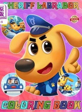 海外直订Labrador Coloring Book for Fan Men Teen Women Kid Student: 50+ Great Coloring Pa 拉布拉多涂色书为球迷男子青