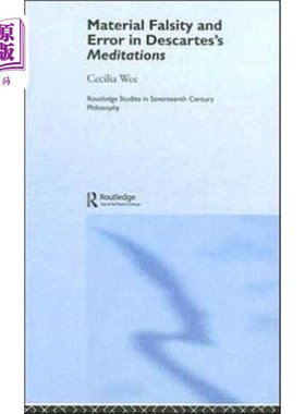 海外直订Material Falsity and Error in Descartes' Meditat... 笛卡尔《沉思录》中的材料谬误