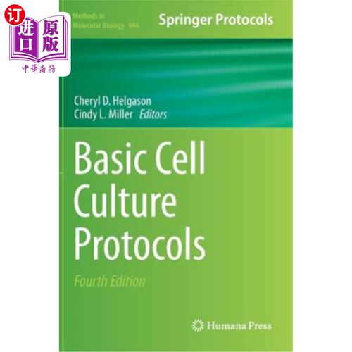 海外直订Basic Cell Culture Protocols 基本细胞培养协议