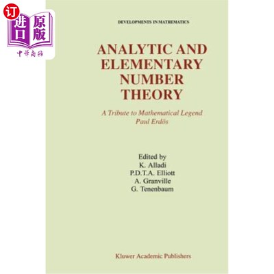 海外直订Analytic and Elementary Number Theory: A Tribute to Mathematical Legend Paul Erd 解析初等数论：对数学传奇保