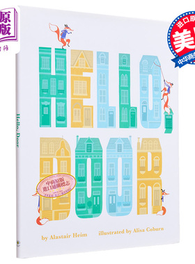 Alisa Coburn Hello Door 你好小门 英文原版 进口图书 儿童绘本图画书 改自经典童话故事金发姑娘和三只熊 3-8岁【中商原版?