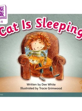 海外直订Bug Club Guided Fiction Reception Pink A Cat is Sleeping 虫子俱乐部有只猫在睡觉