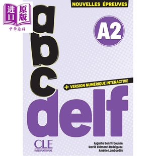 预售 【法文版】法语备考用书 成人 Abc DELF A2 第三版 附线上模拟测试 新考试题型 法文原版【中商原版】