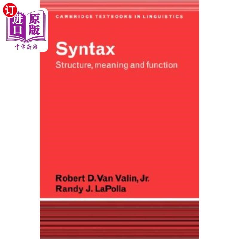 海外直订Syntax: Structure, Meaning, and Function 语法:结构、意义和功能