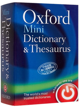 牛津大学出版 Oxford Mini Dictionary and Thesaurus 牛津迷你词典和同义词库【中商原版】