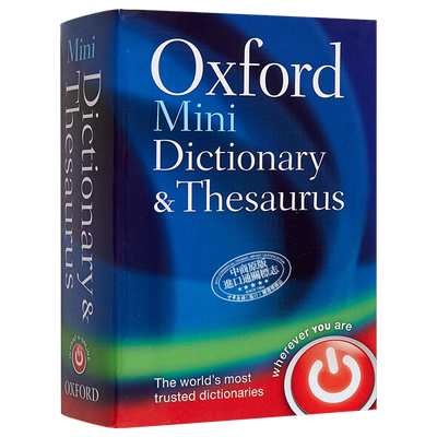 预售 牛津大学出版 Oxford Mini Dictionary and Thesaurus 牛津迷你词典和同义词库【中商原版】