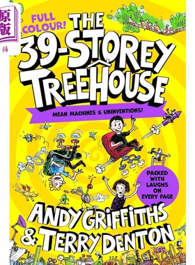 树屋故事3 全彩版 39层小屁孩树屋历险记The 39-Storey Treehouse Colour Edition英文原版 儿童漫画故事小初文学【中商原版?