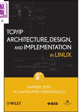 现货 TCP/IP架构 设计及应用（Linux版 Tcp/Ip Architecture, Design, And Implementation Inlinux 英文原版 Sameer Seth
