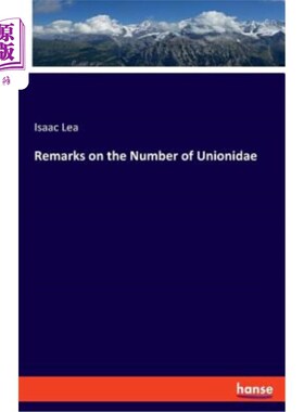 海外直订Remarks on the Number of Unionidae 关于银联科昆虫数量的讨论