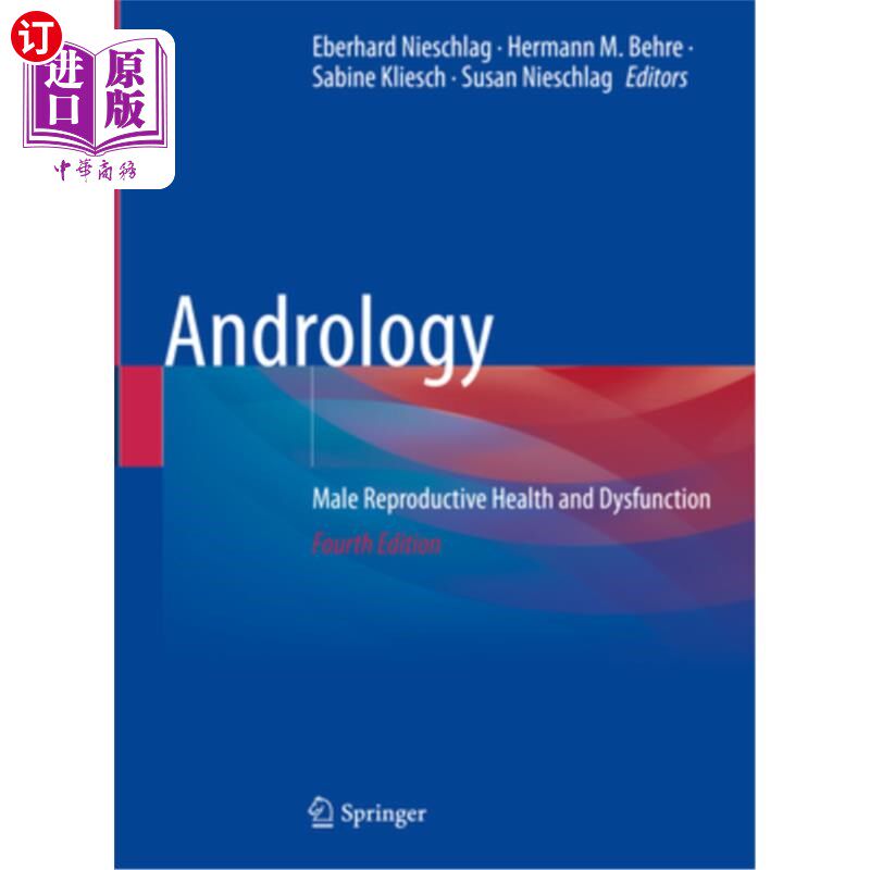 海外直订医药图书Andrology: Male Reproductive Health and Dysfunction 男科：男性生殖健康与功能障碍