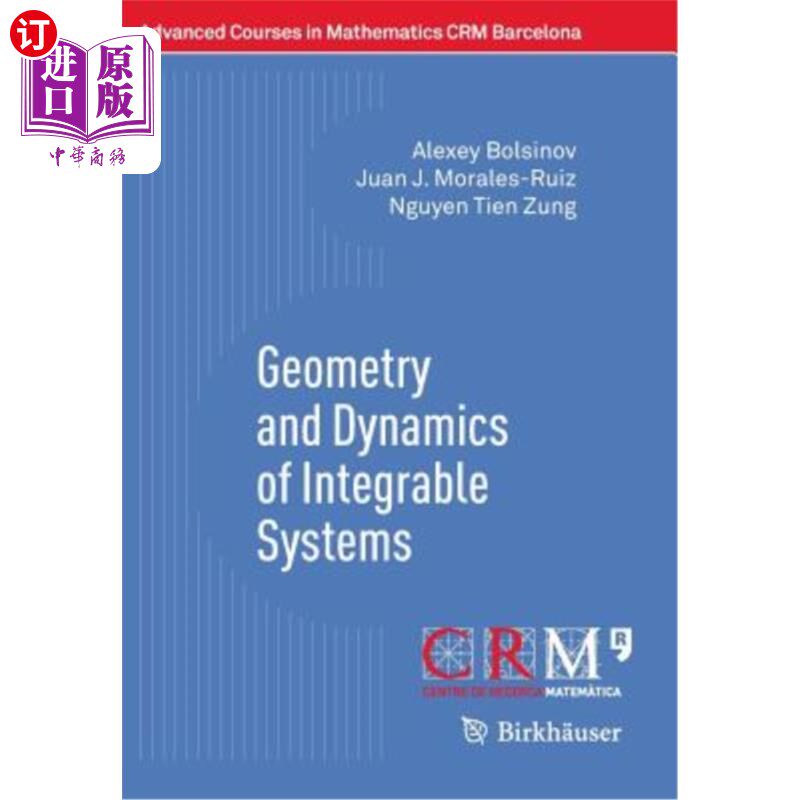 海外直订Geometry and Dynamics of Integrable Systems 可积系统的几何与动力学