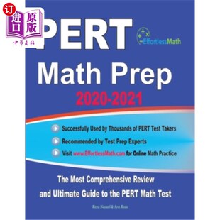 2021 Comprehensive Math 2020 PERT数学备考20 海外直订PERT Guide The Prep and Review Most Ultimate