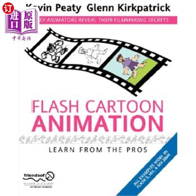 海外直订Flash Cartoon Animation: Learn from the Pros Flash卡通动画:向专业人士学习