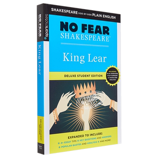 李尔王 无惧莎士比亚系列 豪华学生版 英文原版 King Lear No Fear Shakespeare Deluxe Student 四大悲剧【中商原版】