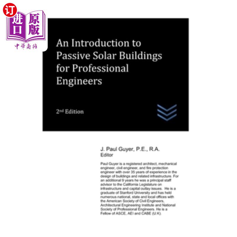 海外直订An Introduction to Passive Solar Buildings for Professional Engineers 专业工程师被动式太阳能建筑简介
