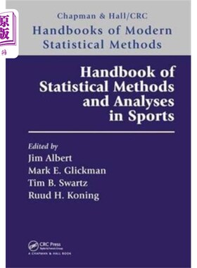 海外直订Handbook of Statistical Methods and Analyses in ... 体育统计方法与分析手册