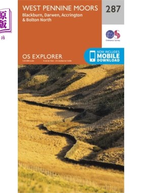 海外直订West Pennine Moors - Blackburn, Darwen and Accri... 西奔宁荒原-布莱克本，达文和阿克灵顿