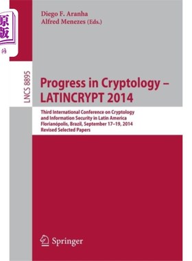 海外直订Progress in Cryptology - LATINCRYPT 2014 密码学进展-拉丁密码2014