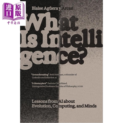 预售 什么是智能 人工智能关于进化 计算和思维的经验教训 What Is Intelligence 英文原版 Blaise Aguera【中商原版】