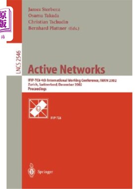 海外直订医药图书Active Networks: Ifip-Tc6 4th International Working Conference, Iwan 2002, Zuric 主动:I