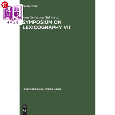 海外直订Symposium on Lexicography VII: Proceedings of the Seventh International Symposiu 词典学研讨会 VII：第七届国