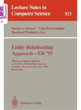 海外直订Entity-Relationship Approach - Er '93: 12th International Conference on the Enti 实体关系方法-Er'