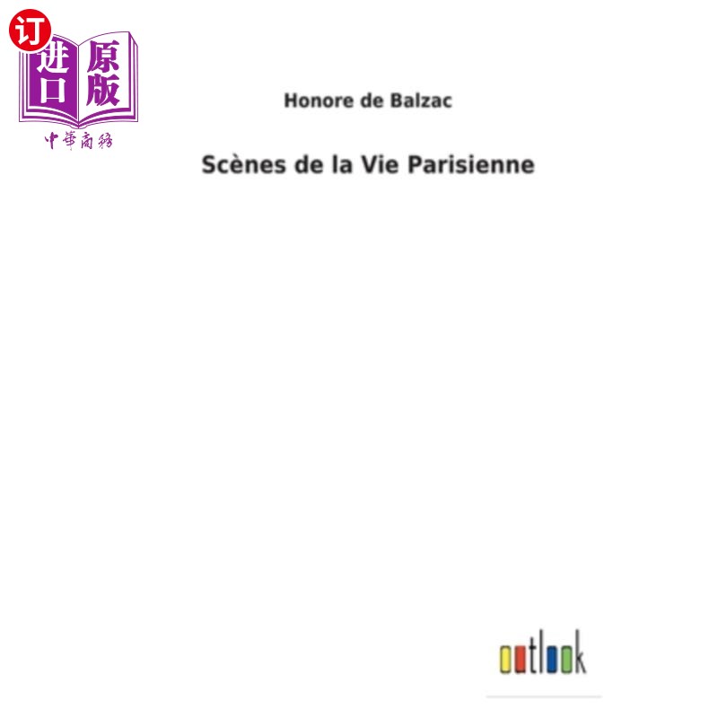 海外直订法语 Scènes de la Vie Parisienne 巴黎生活的场景