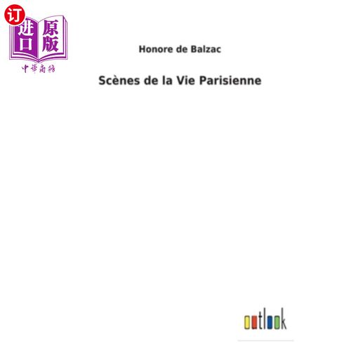 海外直订法语 Scènes de la Vie Parisienne 巴黎生活的场景