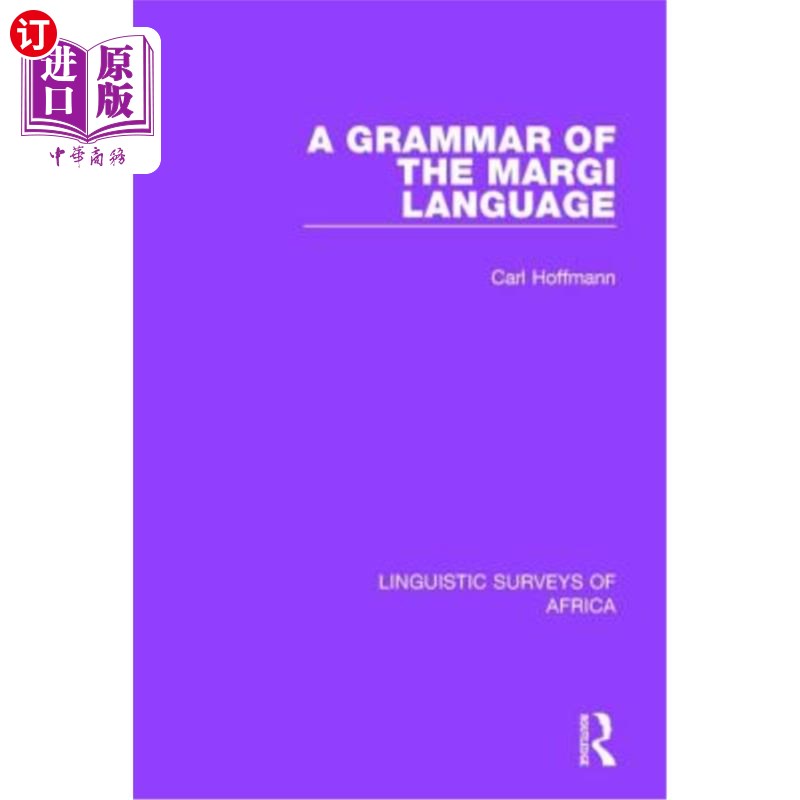 海外直订A Grammar of the Margi Language玛吉语的语法