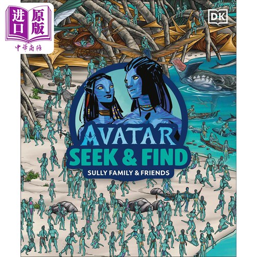 DK阿凡达寻找游戏书 萨利一家和朋友 Avatar Seek and Find Sully Family and Friends 英文原版 DK【中商原版】