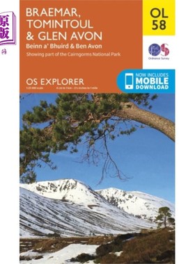 海外直订Braemar, Tomintoul & Glen Avon, Beinn a' Bhuird ... Braemar, Tomintoul & Glen Avon, Beinn &