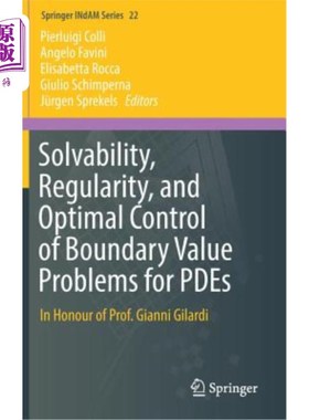 海外直订Solvability, Regularity, and Optimal Control of Boundary Value Problems for Pdes 偏微分方程边值问题的可解性