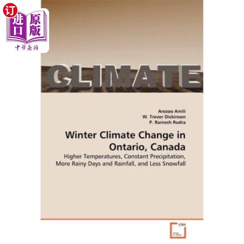 海外直订Winter Climate Change in Ontario, Canada加拿大安大略省冬季气候变化