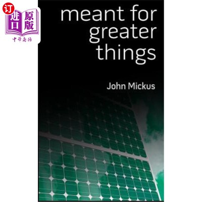 海外直订Meant for Greater Things 意味着更伟大的事情