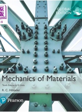 海外直订Mechanics of Materials, SI Edition  + Mastering ... 材料力学加工程硕士，Pearson eText, SI版