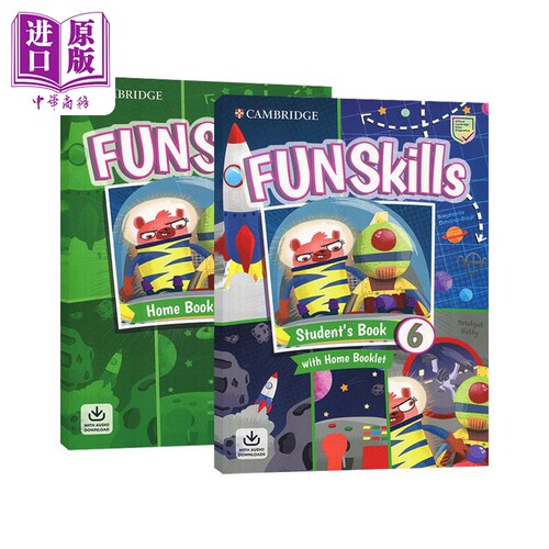Fun Skills 剑桥少儿英语 funskills 6级 剑桥yle考试六级备考教材 课本+练习册 剑桥国际少儿英语考试教材备考书【中商原版?